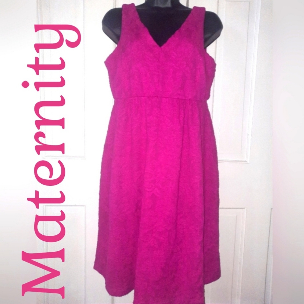 Pink Sleeveless Maternity Dress - US Small - Brand: Motherhood